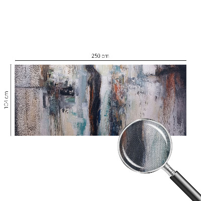 Removable wall mural with a mysterious figure design
