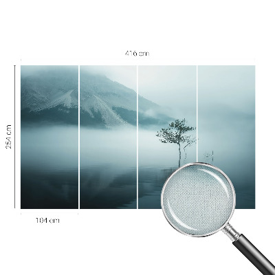 Peel and stick wallpaper mural featuring a mysticism of nature design