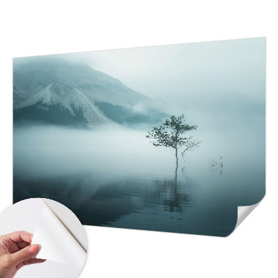 Peel and stick wallpaper mural featuring a mysticism of nature design