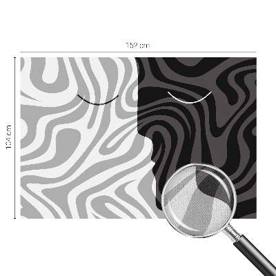 Stick-on wall mural Abstract faces