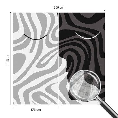 Stick-on wall mural Abstract faces