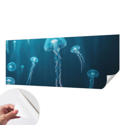 Removable wall mural wallpaper with a maritime elegance design
