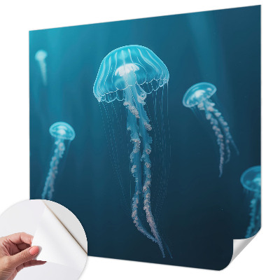 Removable wall mural wallpaper with a maritime elegance design
