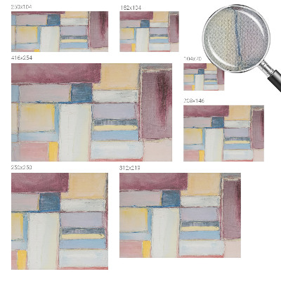3D wall mural with a geometric forms design