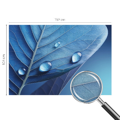 Children's wall mural Blue Leaf