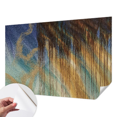 Baby room wall mural with an abstract composition