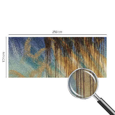 Baby room wall mural with an abstract composition