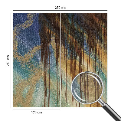 Baby room wall mural with an abstract composition