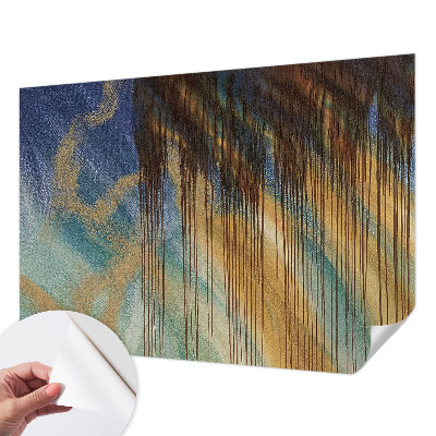 Baby room wall mural with an abstract composition
