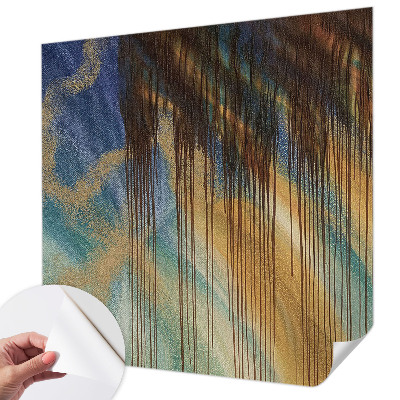 Baby room wall mural with an abstract composition