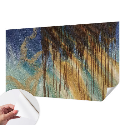 Baby room wall mural with an abstract composition