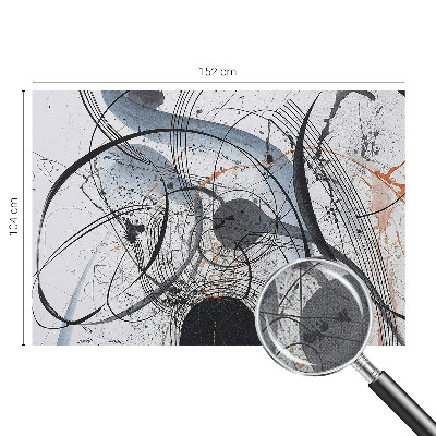 Self-adhesive wall mural Expressive abstraction