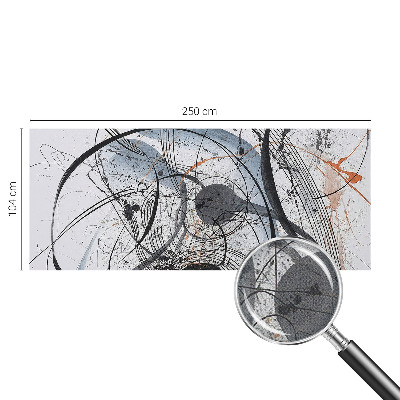 Self-adhesive wall mural Expressive abstraction