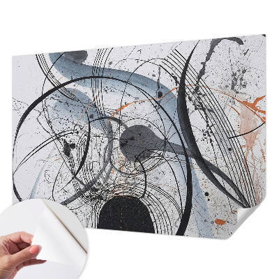 Self-adhesive wall mural Expressive abstraction