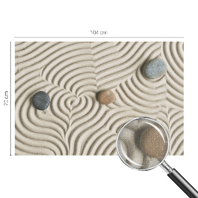 Self-adhesive photo wallpaper with a harmonious waves design