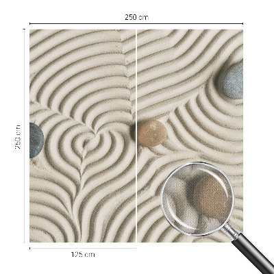 Self-adhesive photo wallpaper with a harmonious waves design