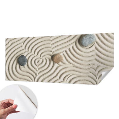 Self-adhesive photo wallpaper with a harmonious waves design