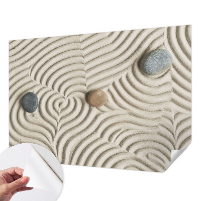 Self-adhesive photo wallpaper with a harmonious waves design