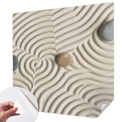 Self-adhesive photo wallpaper with a harmonious waves design