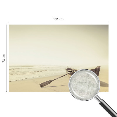 Stick-on wall mural with a seaside tranquility design