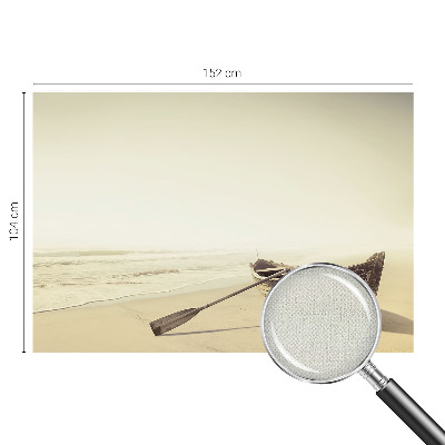 Stick-on wall mural with a seaside tranquility design