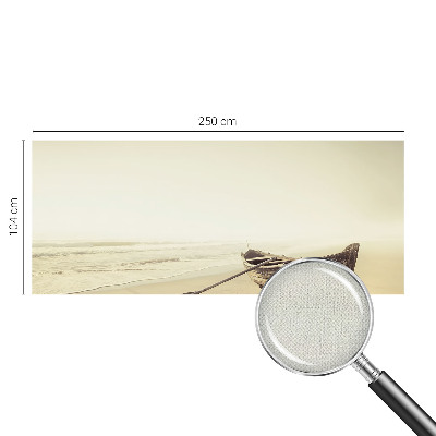 Stick-on wall mural with a seaside tranquility design