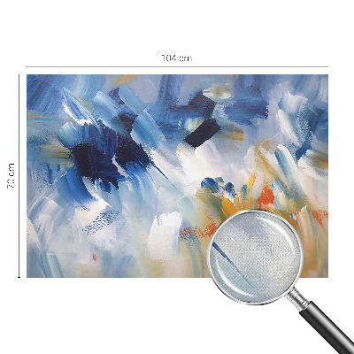 Removable wall mural wallpaper with a colorful strokes pattern