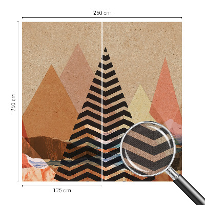 Peel and stick wall mural for bedroom Abstract landscape