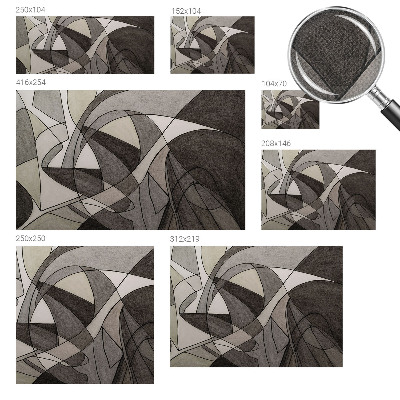 3D photo wallpaper mural with a geometric abstraction design