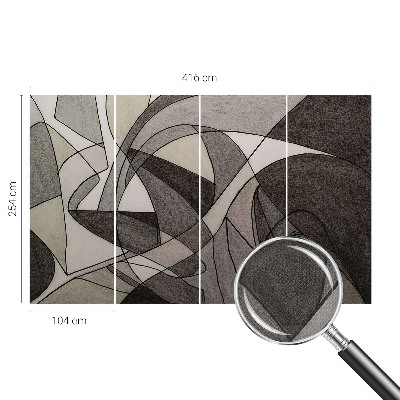 3D photo wallpaper mural Geometric abstraction