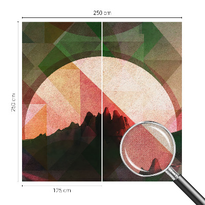 Baby room wall mural Picturesque hills