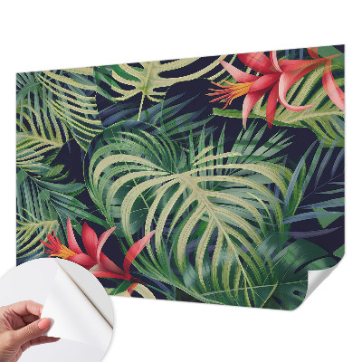 Peel and stick wall mural Exotic plants