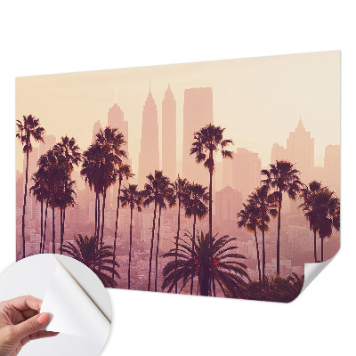 Peel and stick wallpaper mural with the Western Harmony design