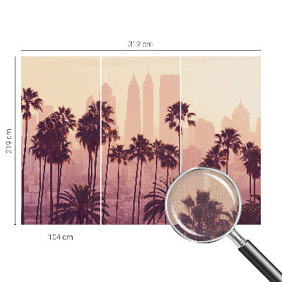 Peel and stick wallpaper mural with the Western Harmony design