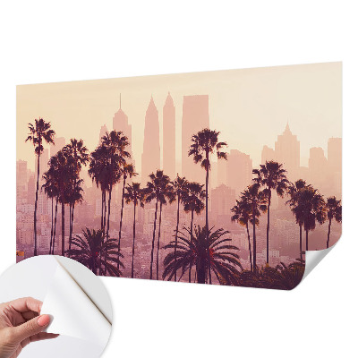 Peel and stick wallpaper mural with the Western Harmony design