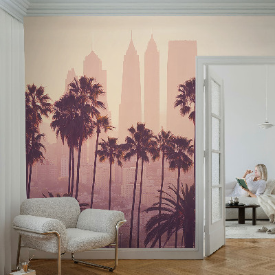 Peel and stick wallpaper mural with the Western Harmony design