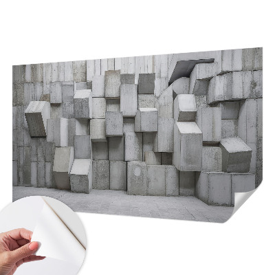 Removable wall mural Concrete blocks