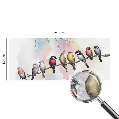 Peel and stick wall mural for bedroom Birds on a branch