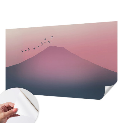 3D photo wallpaper mural with a Mountain West landscape design