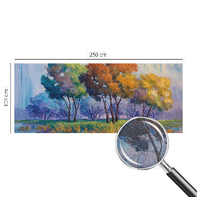 Self-adhesive photo wallpaper with an abstract tree motif