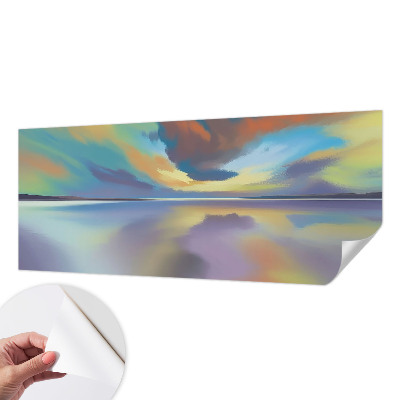 Children's wall mural Rainbow Sunset