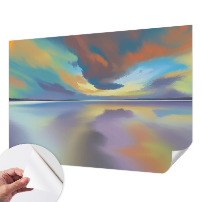 Children's wall mural Rainbow Sunset