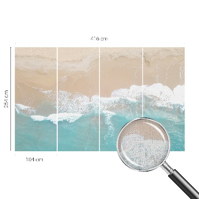 Peel and stick wallpaper mural Roaring waves