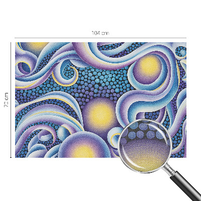Self-adhesive wall mural Colorful swirls