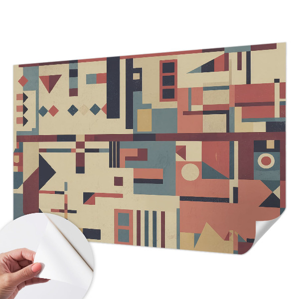 Self-adhesive photo wallpaper with an abstract composition