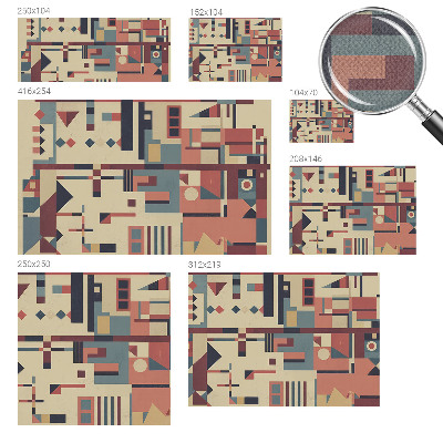 Self-adhesive photo wallpaper with an abstract composition