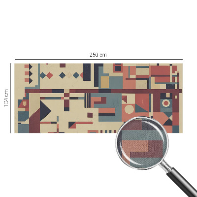 Self-adhesive photo wallpaper with an abstract composition