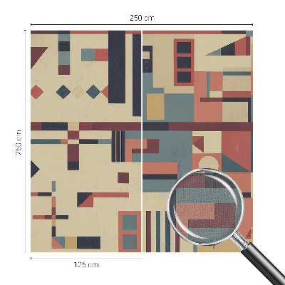 Self-adhesive photo wallpaper with an abstract composition