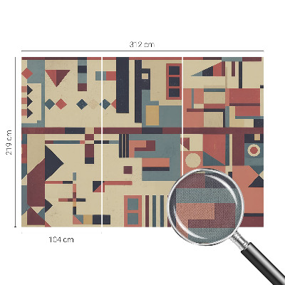 Self-adhesive photo wallpaper with an abstract composition