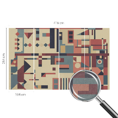 Self-adhesive photo wallpaper with an abstract composition